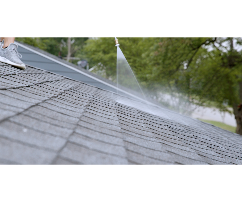 GreenSoy™ application — bio-based oils penetrating asphalt shingles